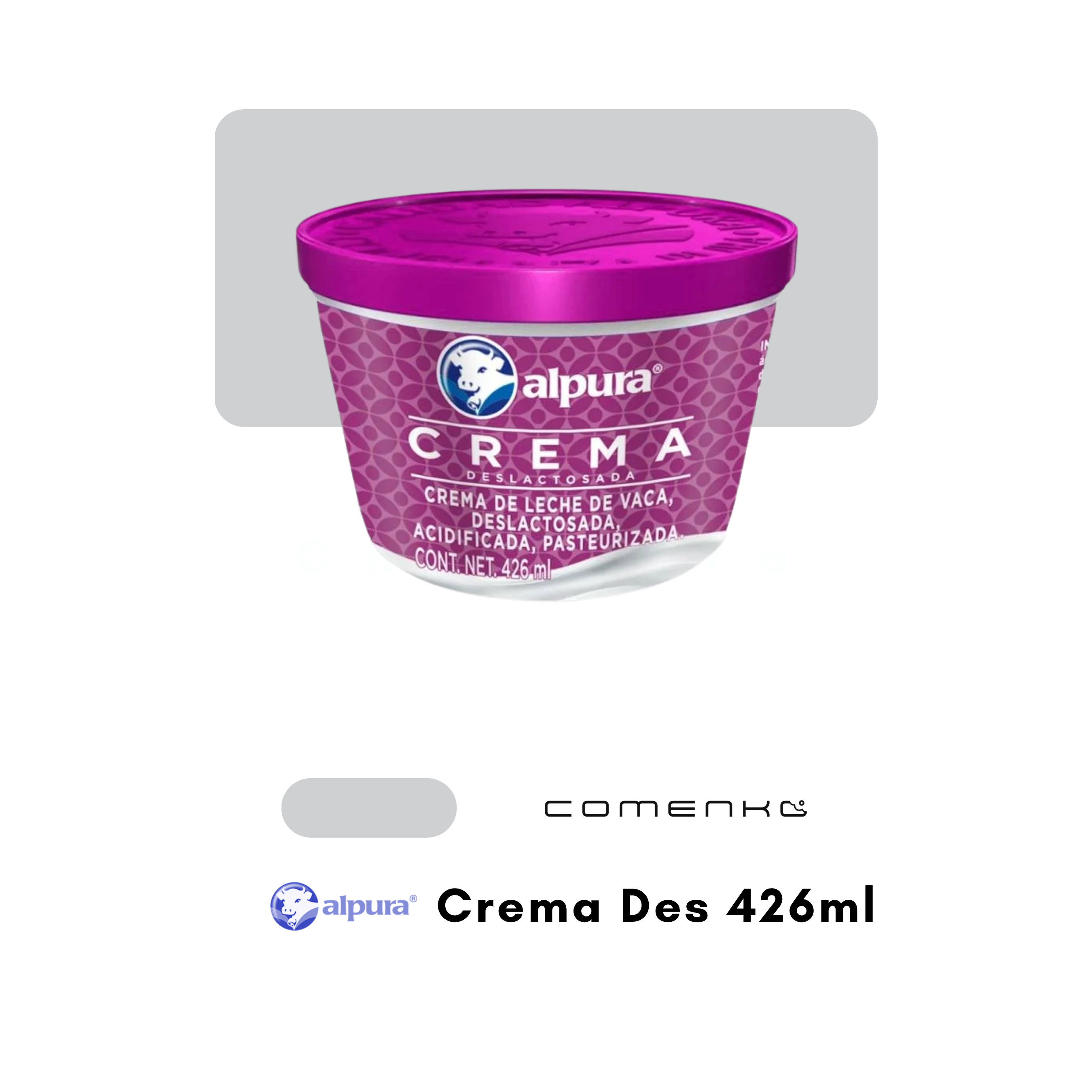Alpura Crema Deslactosada 426ml