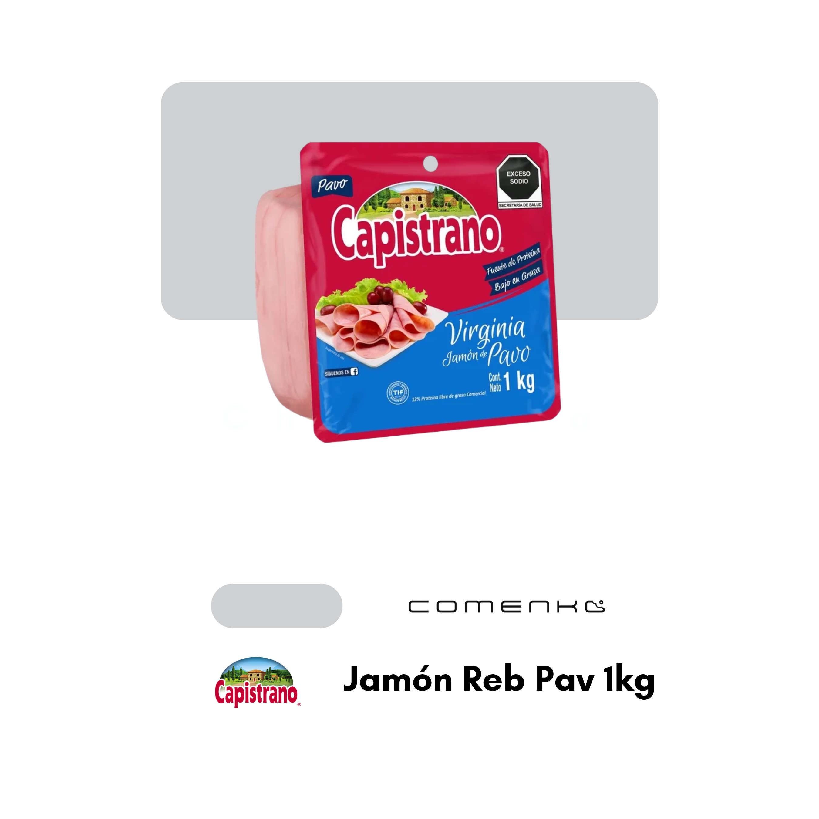 Capistrano Jamon Rebanado Pavo Vitakilo 1kg
