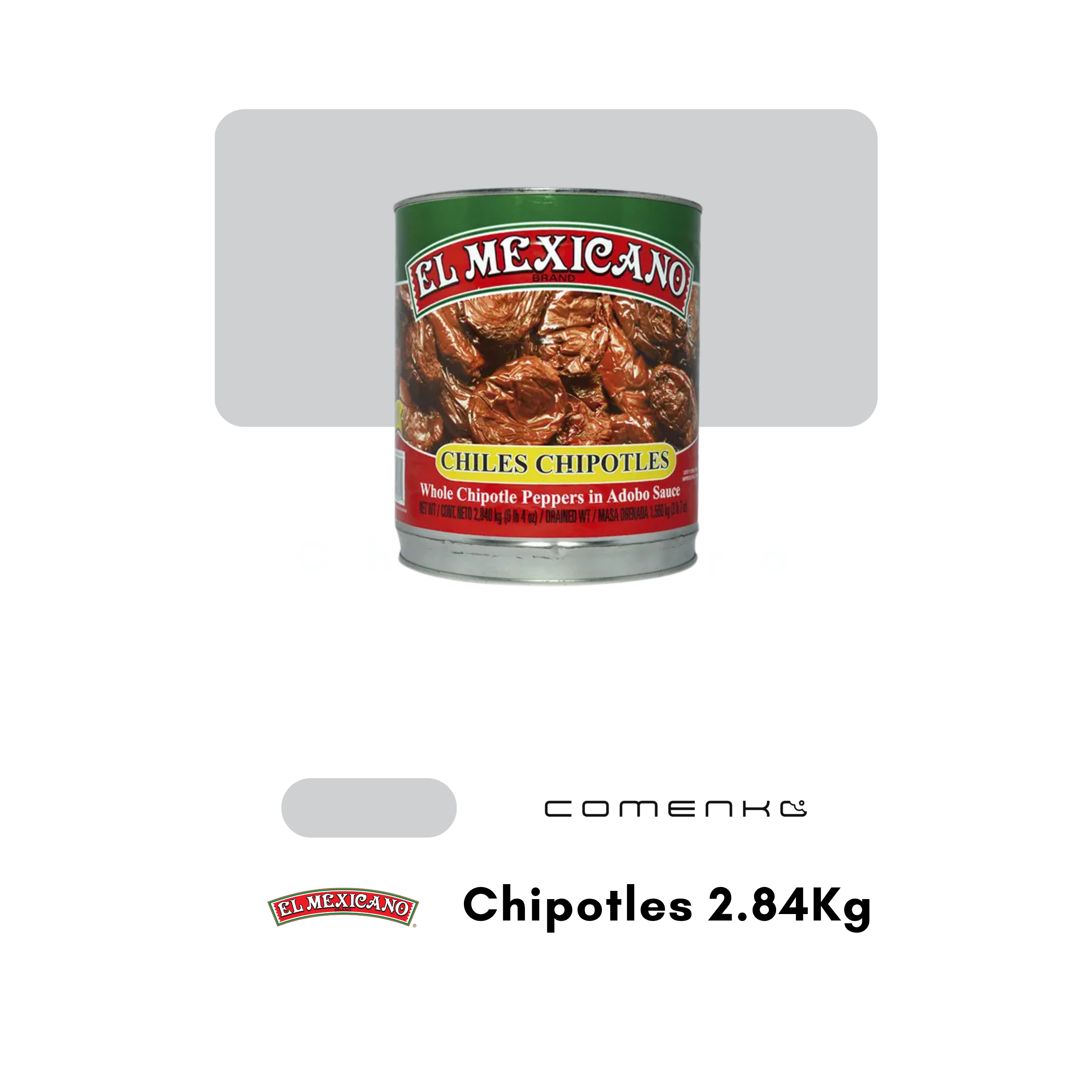 El Mexicano Chipotles Adobados 2.84kg