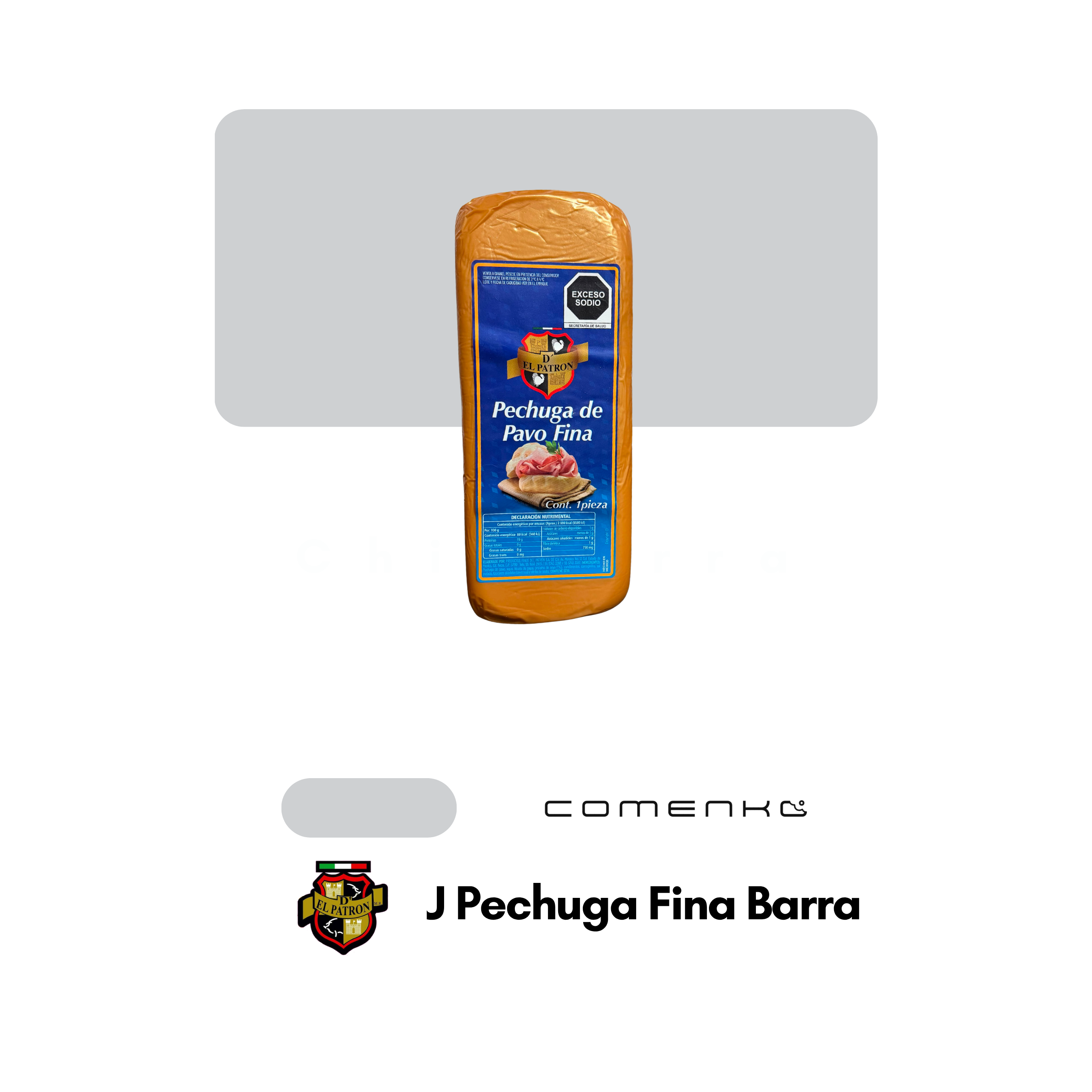 El Patrón Jamón De Pechuga Fina