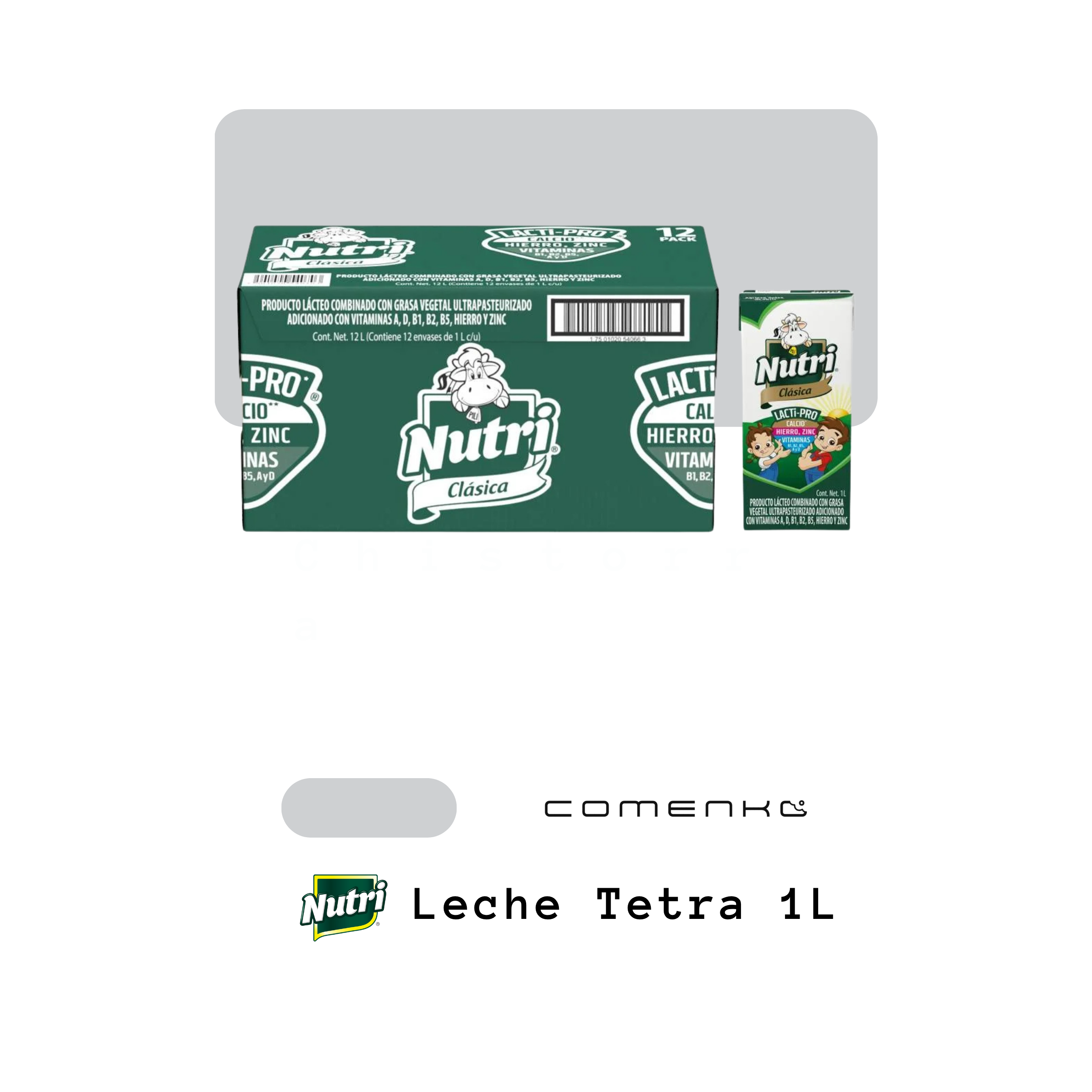 Nutrileche Leche 1L (12-Pack)