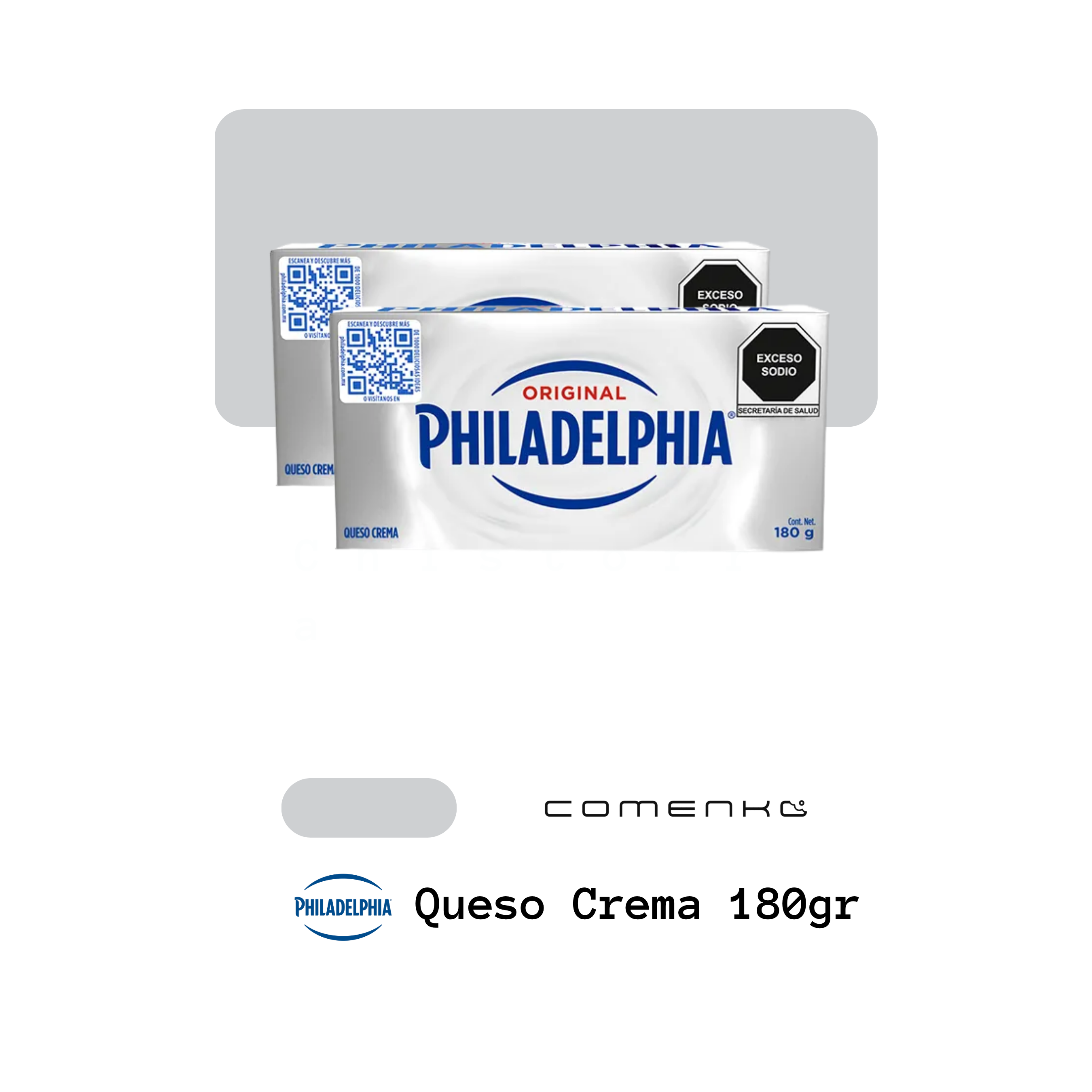 Philadelphia Queso Crema 180g (2-Pack)