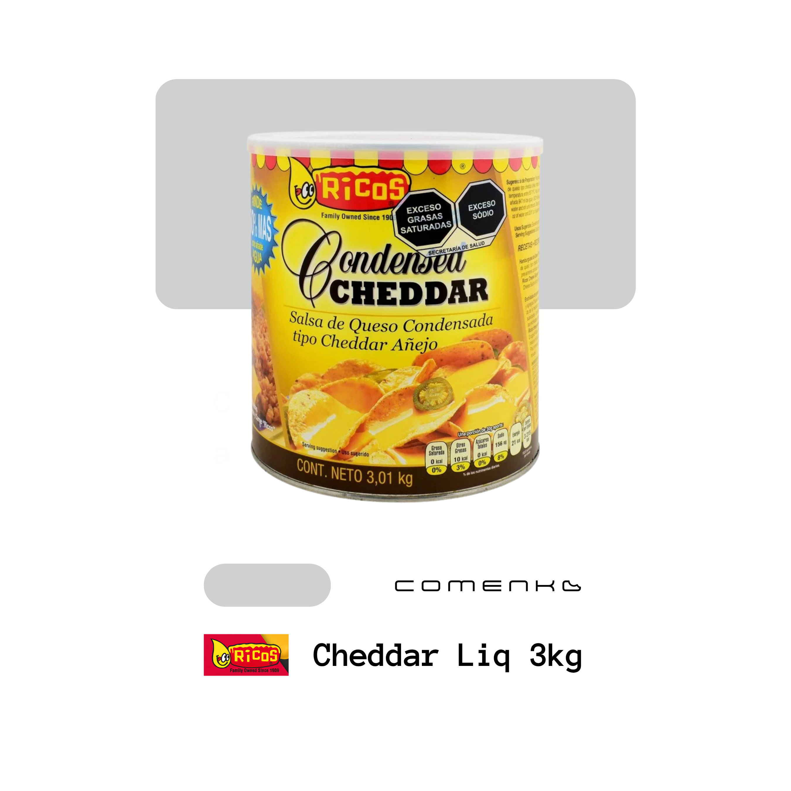 Ricos Cheddar Nachos 3kg