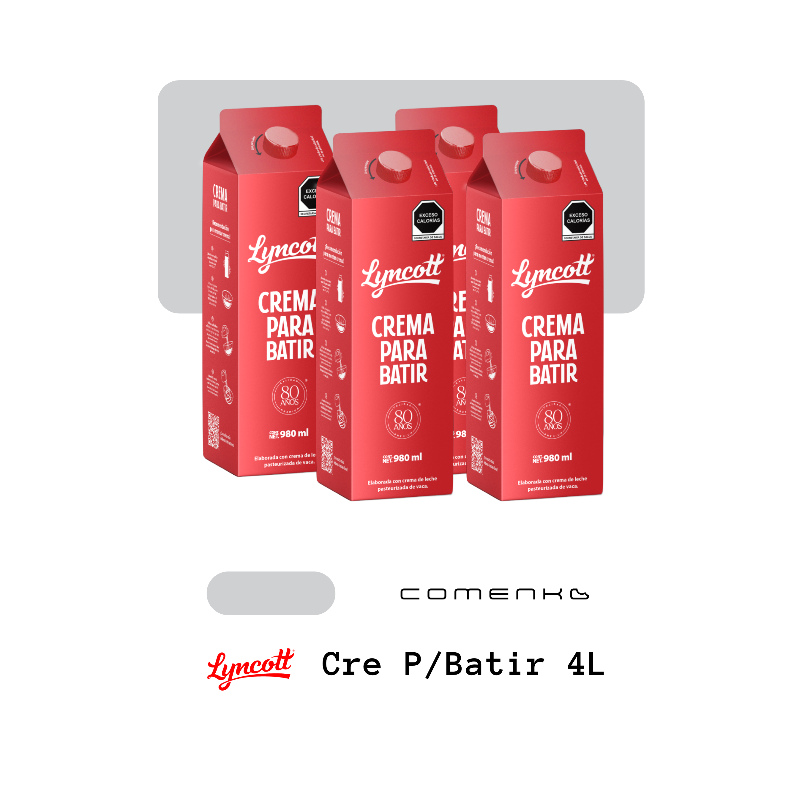 Lyncott Crema Para Batir 4L