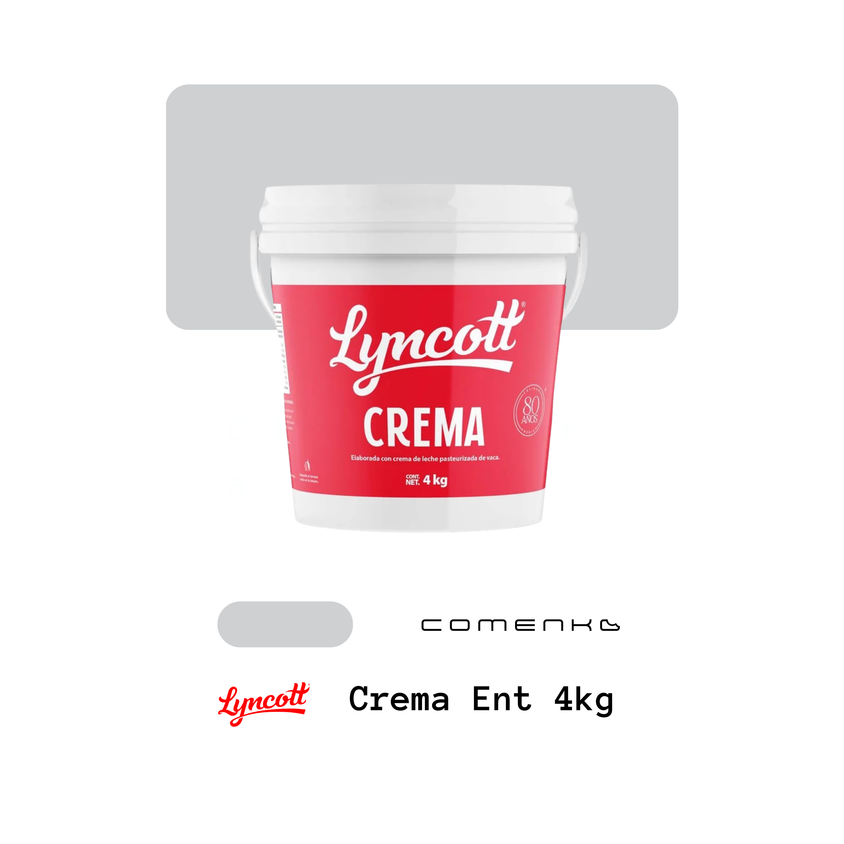 Lyncott Crema Entera 4L