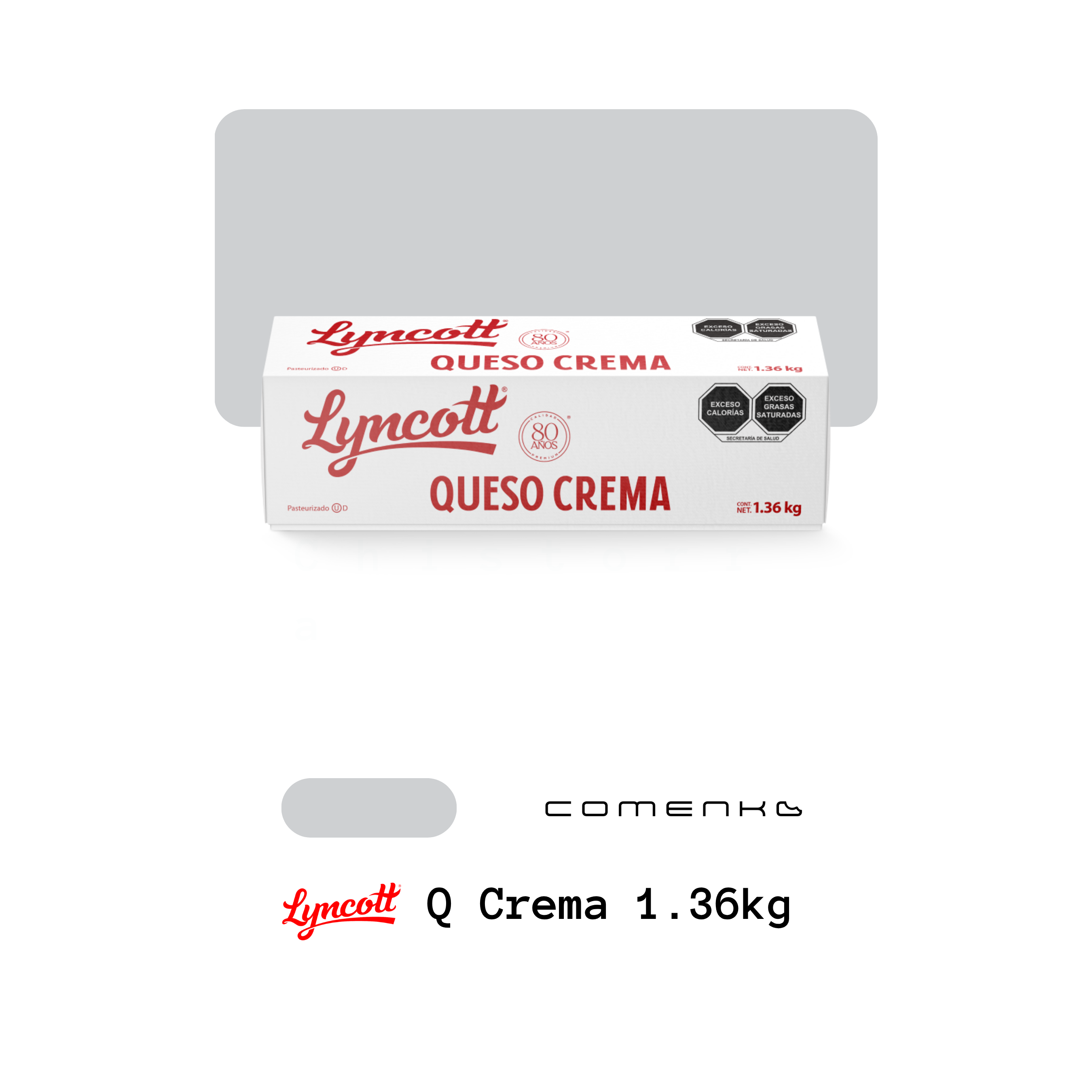 Lyncott Queso Crema 1.36kg