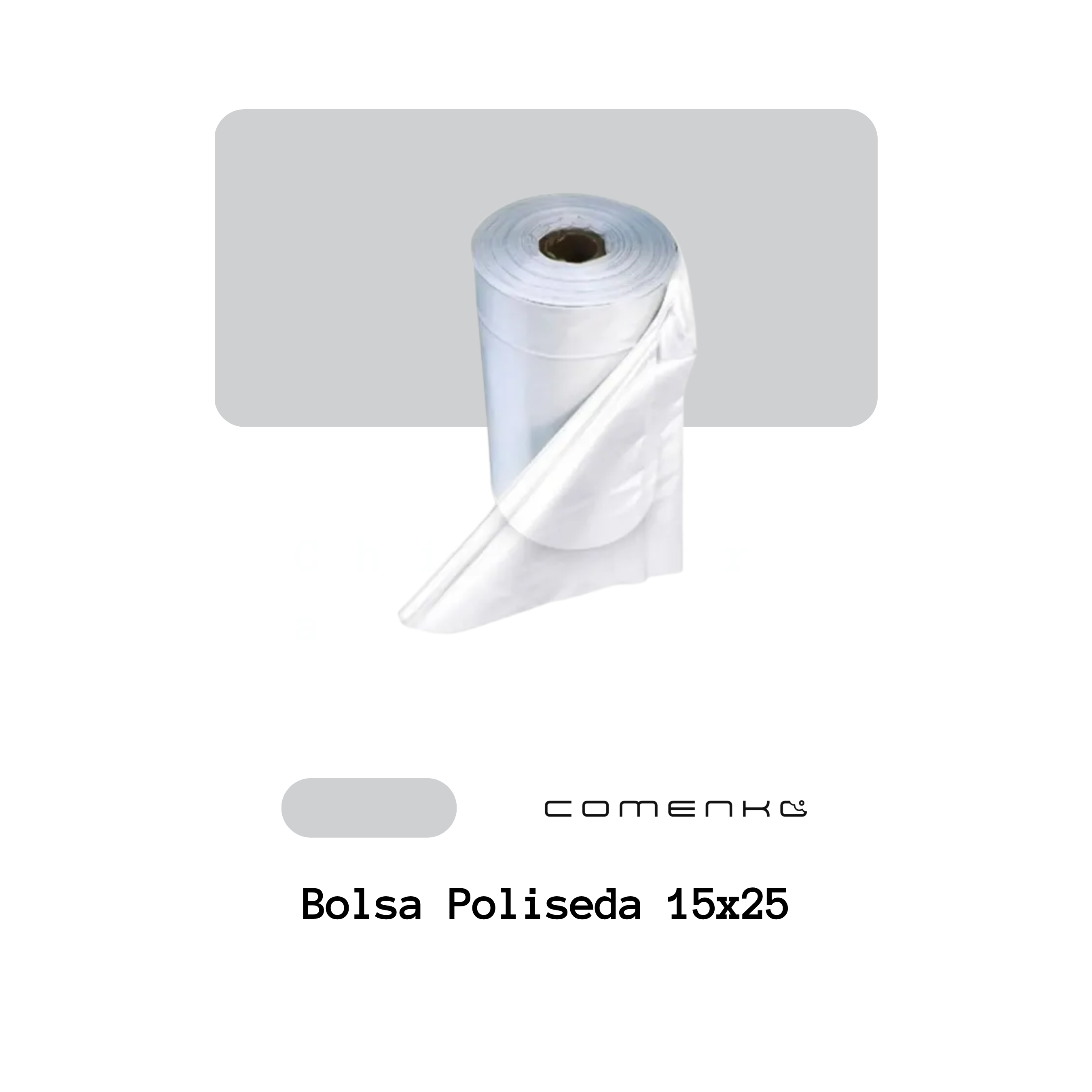 Rollo Bolsa Poliseda 15x25 (1.2kg-Rollo)