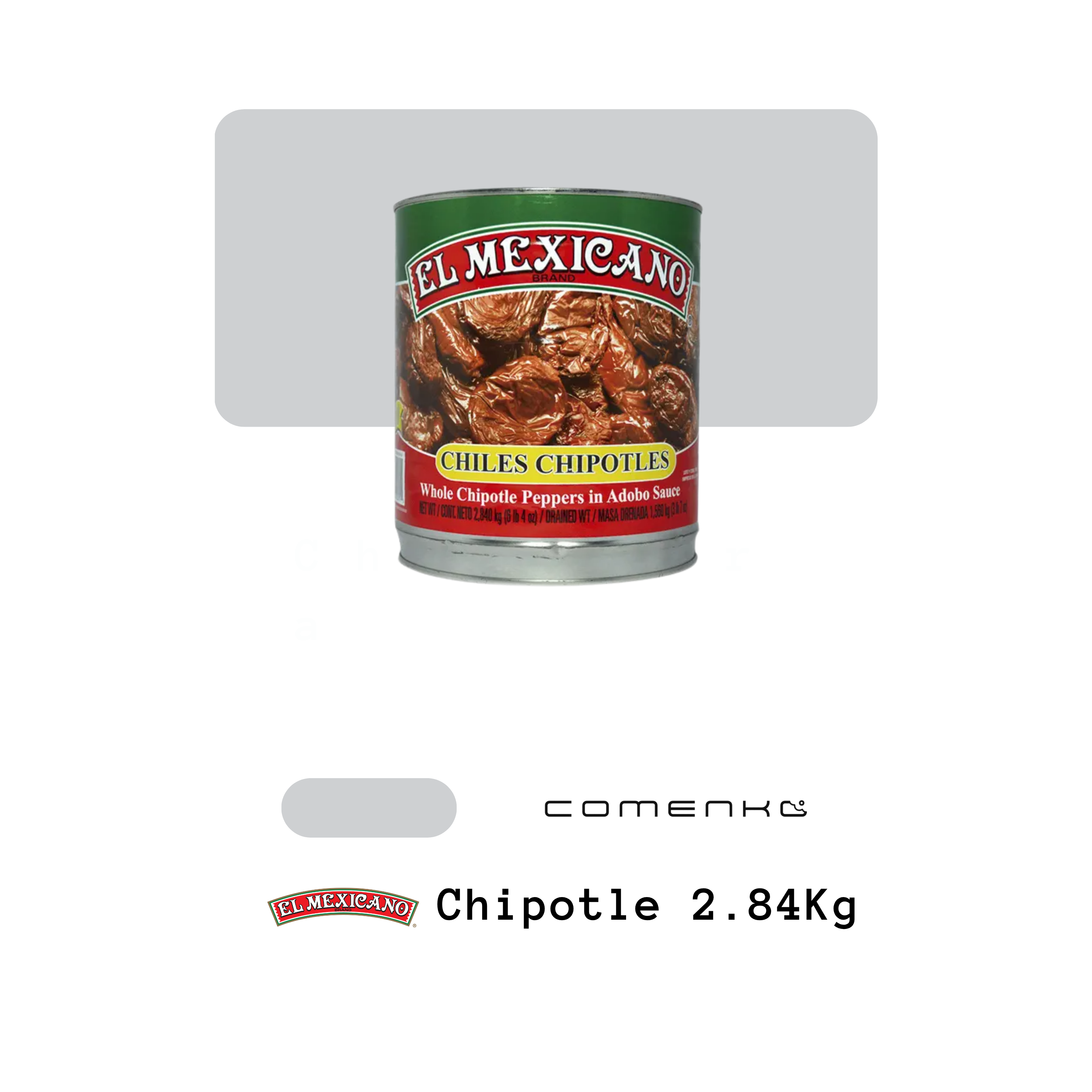 El Mexicano Chipotles Adobados 2.84kg