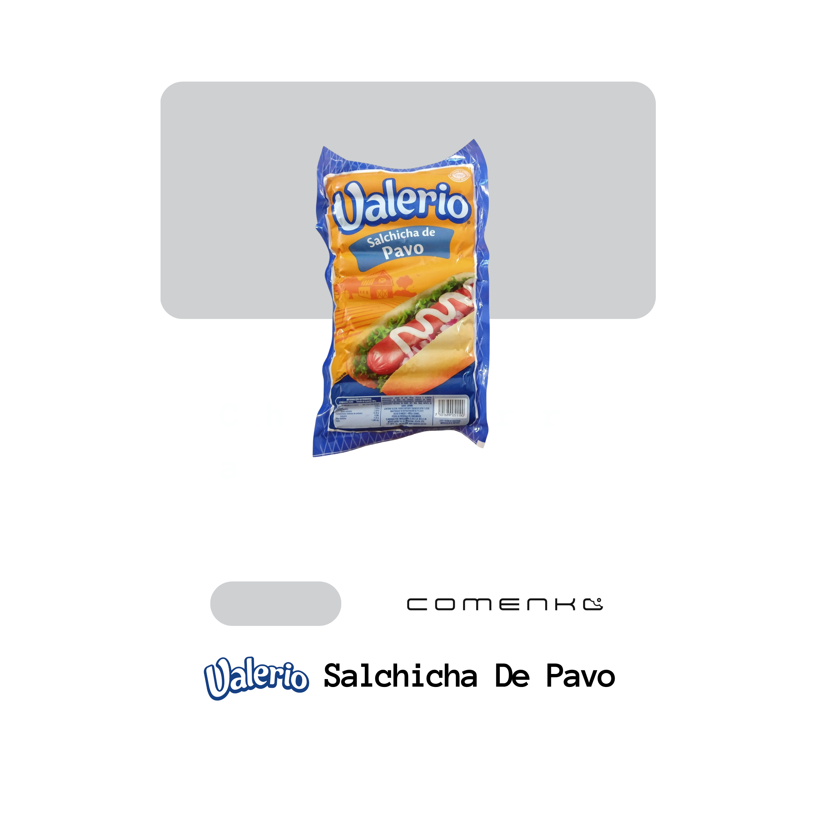 Valerio Salchicha De Pavo Exquisita (2.5kg-Pack)