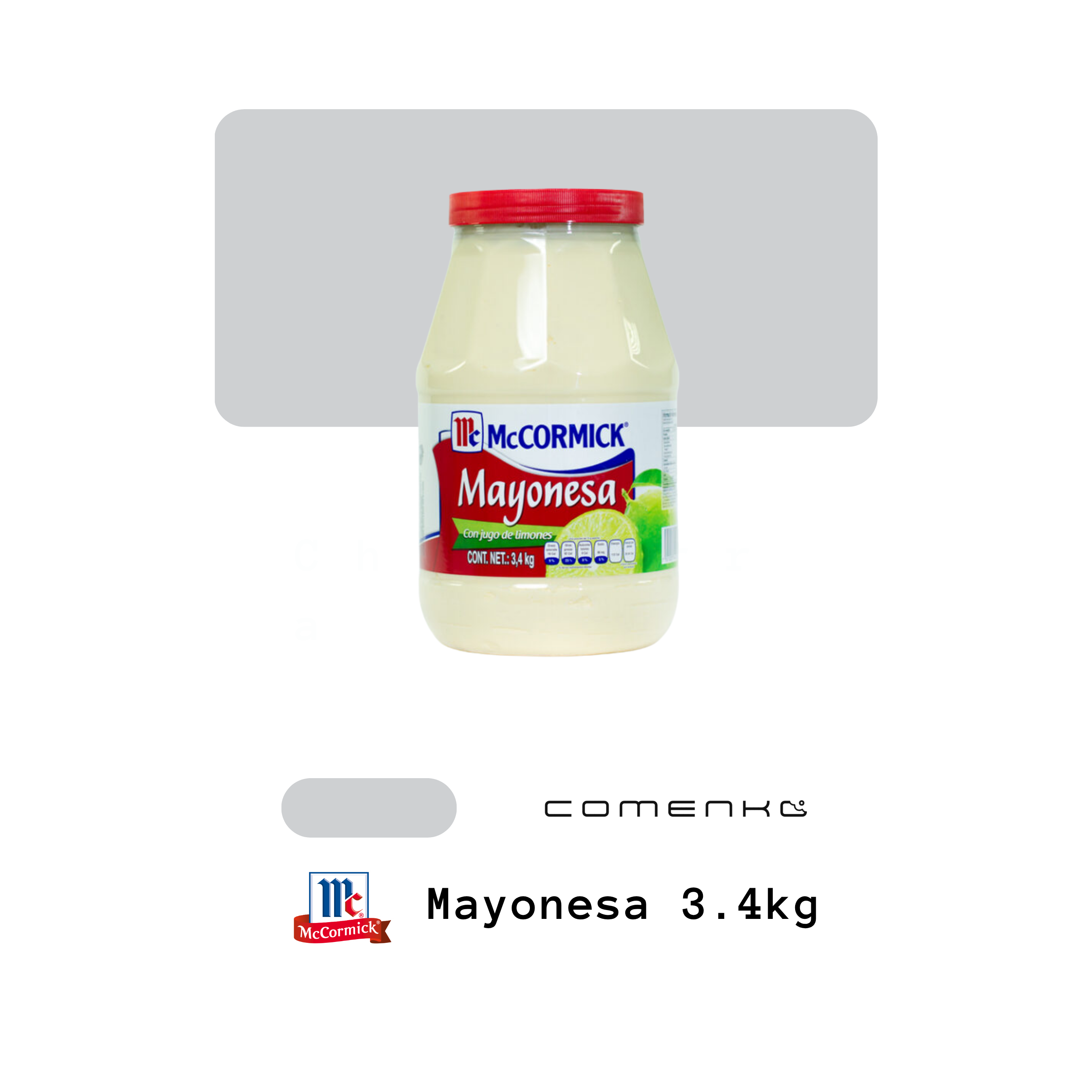 McCormick Mayonesa 3.4kg