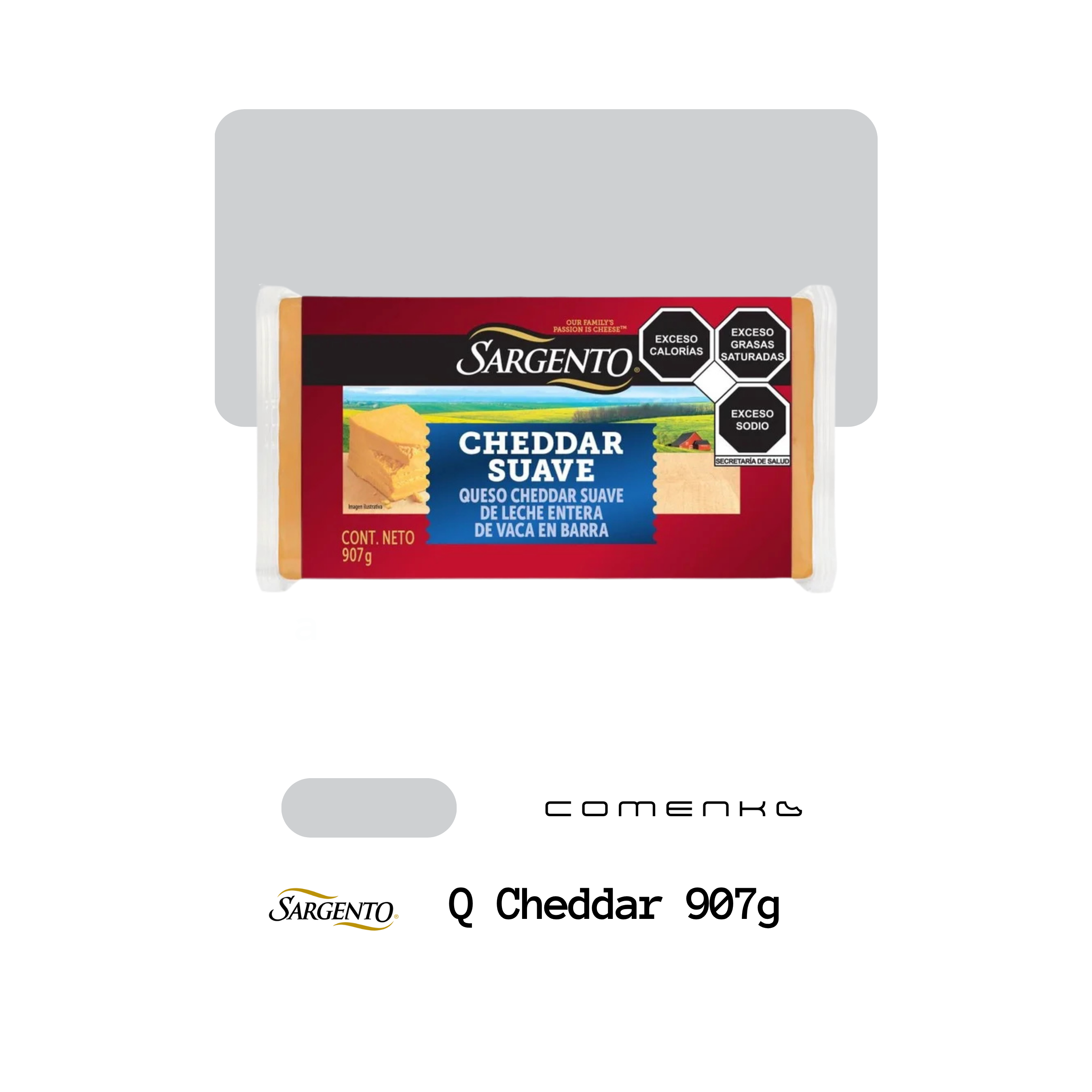 Sargento Cheddar Amarillo Barra 907g