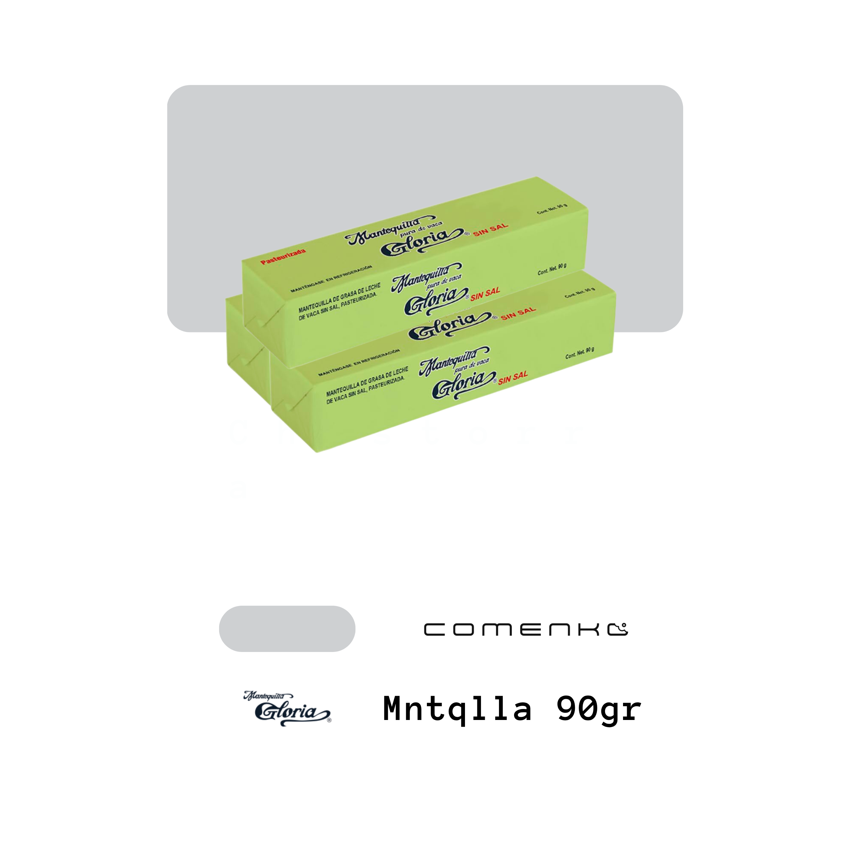 Gloria Mantequilla 90g (3-Pack)