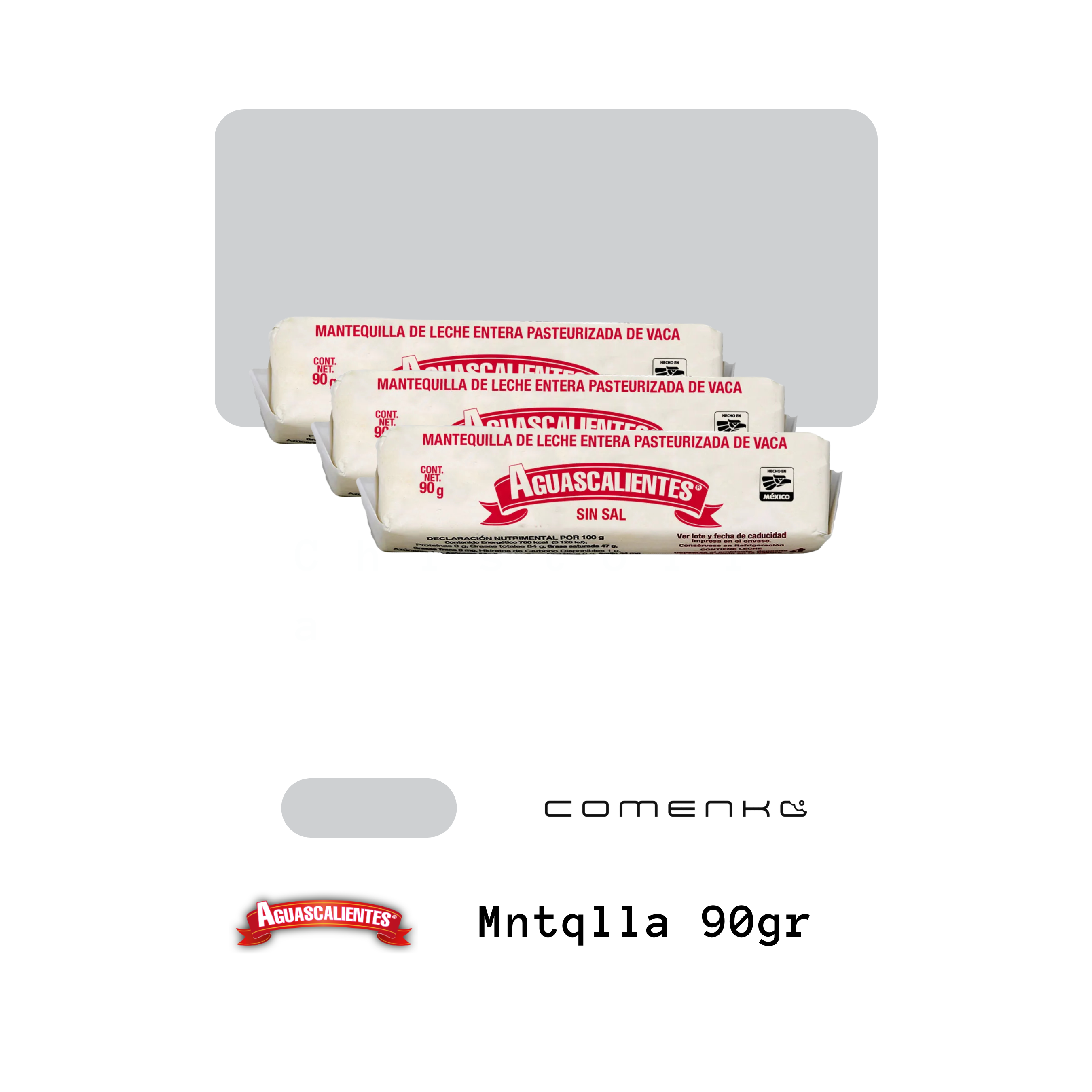 Aguascalientes Mantequilla 90g (3-Pack)
