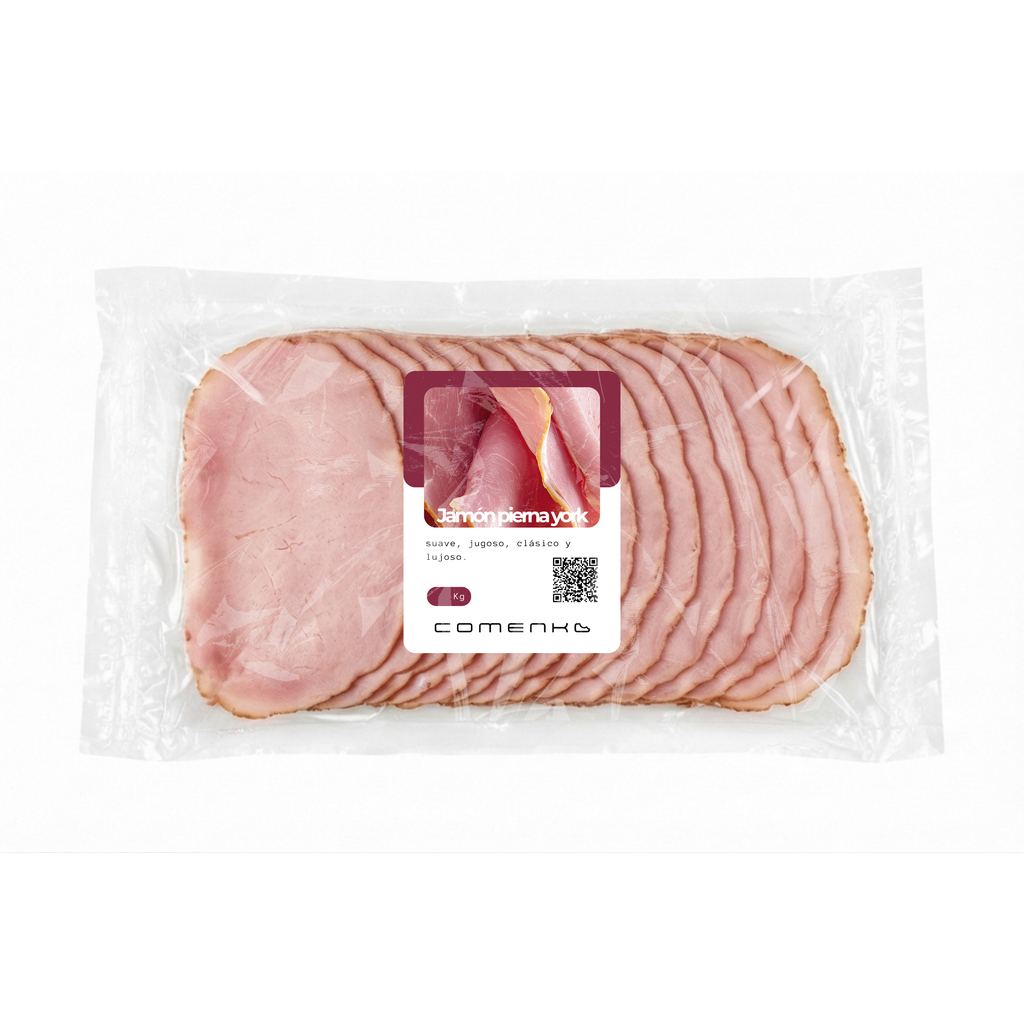 Jamón Pierna York Rebanado 1kg